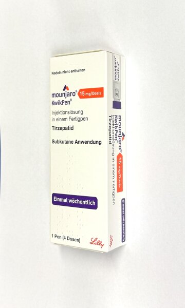 Mounjaro 15,00 mg / 1 KwikPen mit 4 Dosen Injektionslösungen