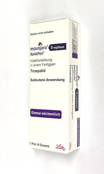 Mounjaro 5,00 mg / 1 KwikPen mit 4 Dosen Injektionslösungen